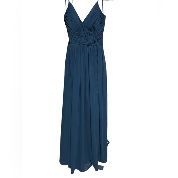 Elegant Blue Women's Dress - Picture 2 of 3